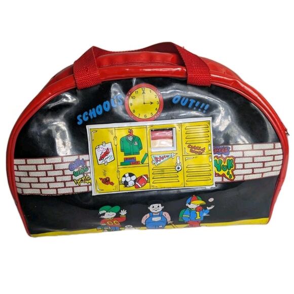 VTG Superstar Mischief Makers Bowler Lunch Bag Schools Out Retro Class Of 2000 - Picture 1 of 12